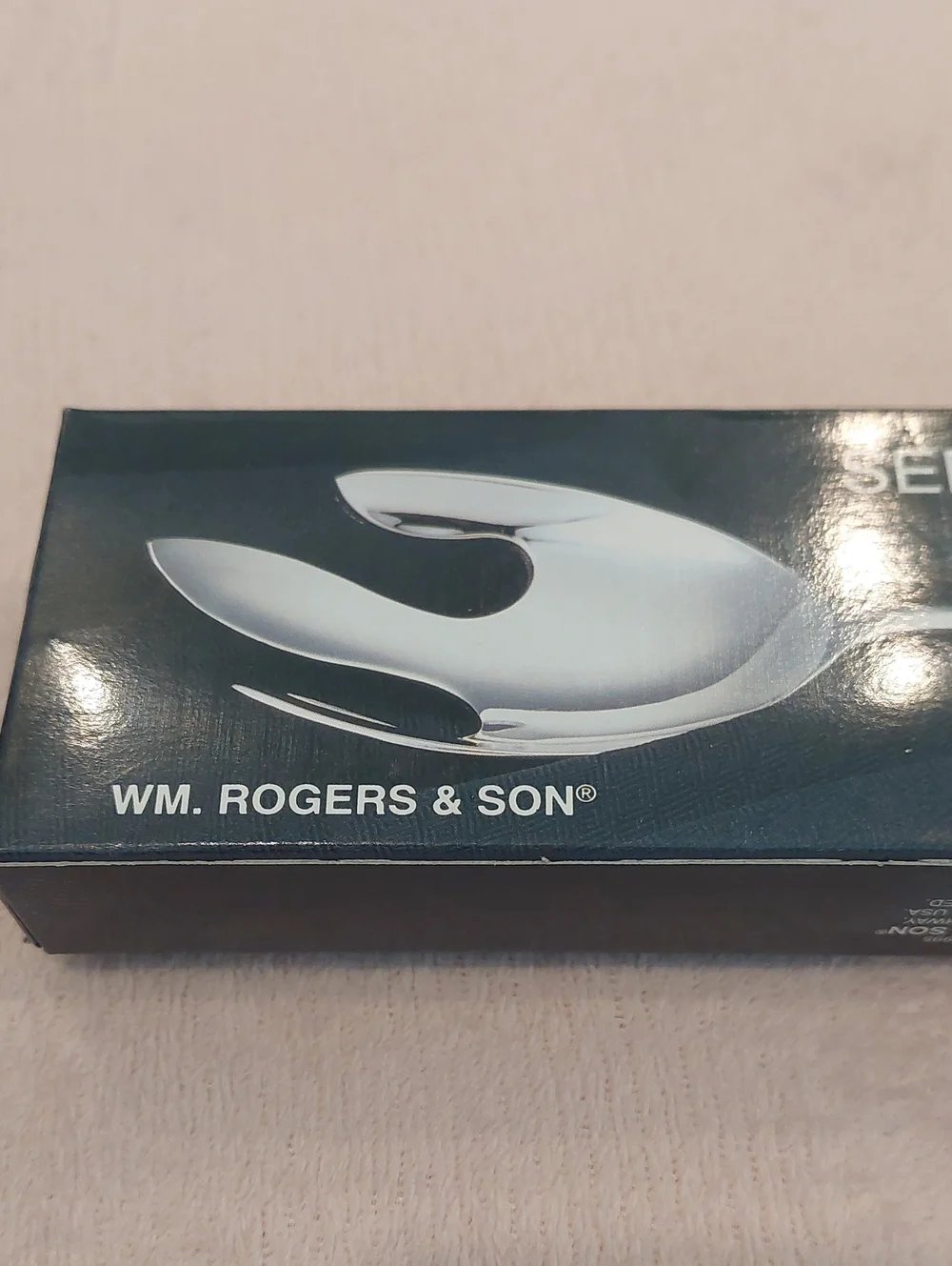 SIlverplated SERVING FORK by William M. Rogers & Son NIB